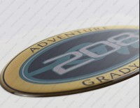Grady White 208 Adventure Raised Domed 3D Decal 5" x 2.7" 1pcs.